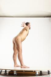 Nude Man White Standing poses - ALL Average Short Brown Standing poses - simple Multi angles poses Realistic